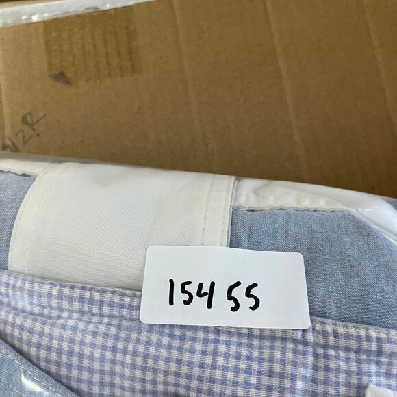 Innovations Windbreaker Mens Size M White Blue Snap Front Vintage 90s Jacket - Picture 8 of 8